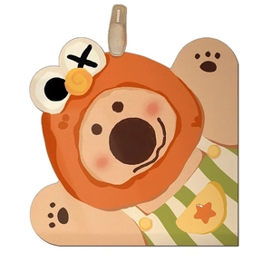 Tappetino bagno in terra di diatomee a forma di orso con cappuccio, antiscivolo e assorbente
