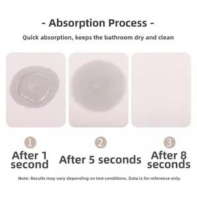 Detailed view showing the 8-second rapid water absorption of the pig bath mat