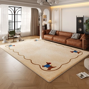 Tappeto Moderno Minimalista a Forma di Cane Animato in Finta Cashmere Antiscivolo Ispessito Grande per Soggiorno Camera da Letto