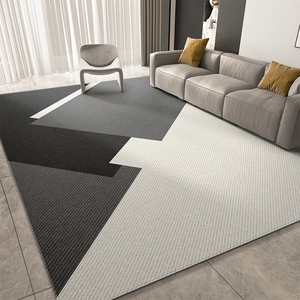 Modern Minimalist Geometric Area Rug For Living Room Bedroom Large Luxury Printed Polyester Carpet Non-Slip Easy Care Rug