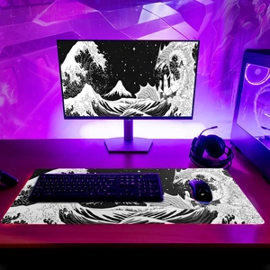 Large Diatom Mud Desk Mat Artistic Printed Mouse Pad For Gaming Office Non Slip Waterproof Desk Protector Laptop Table Mat