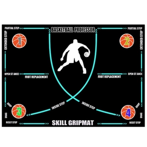 Non-slip Basketball Footwork Training Mat Diatom Mud Quiet Fitness Mat For Indoor Dribbling Skill Practice Basketball Pad