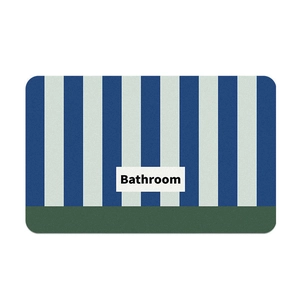 Diatomaceous Earth Absorbent Floor Mat Non-slip Bathroom Entrance Rug Modern Minimalist Stripes Geometric Home Decor Mat