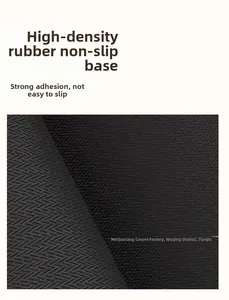 Macro detail of high-density rubber anti-slip backing for quick-dry bathroom mats