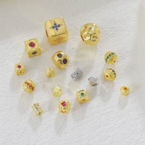 Colgantes geométricos de piedra natural bañados en oro de 18k para collares y joyas DIY