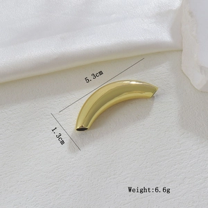 Details zur 5,3 cm langen, 18k vergoldeten unregelmäßigen Abstandsperle für Schmuckbau