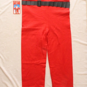 5-piece red Santa Claus costume set with hat, jacket, beard, belt and trousers