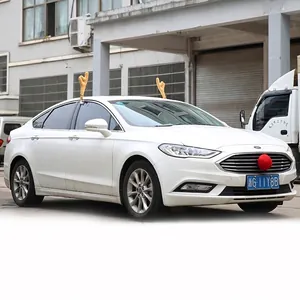 Kit de Décoration de Voiture Cornes de Renne de Noël Et Nez Rouge Pour Décoration de Vacances Véhicule Cornes Avec Cloches Nœuds