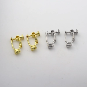 Convertitori per Orecchini a Clip a Spirale in Rame Placcati Oro Argento per Orecchie Non Forate DIY Accessori per Gioielli Donna
