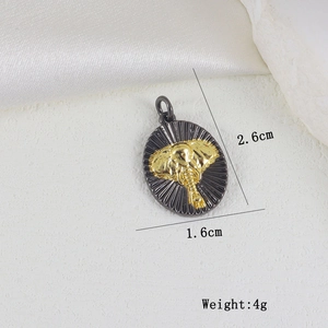 Λήψη macro μενταγιόν ελέφαντα με διαστάσεις 2,6 cm και βάρος 4 g για κοσμήματα DIY