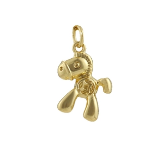 Exquisite gold-plated zodiac horse charm pendant for DIY jewelry making accessories