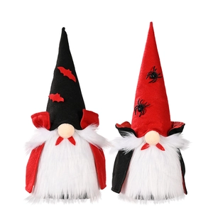 Halloween Vampir-Gnome Set mit Fledermaus- und Spinnenhüten für die Feiertagsdekoration
