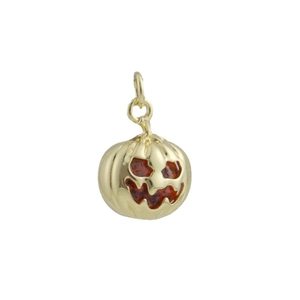 18k vergulde pompoen bedel voor Halloween DIY kettingen en armbanden accessoires