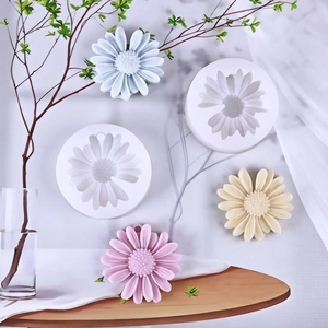 Καλούπι Σιλικόνης Μαργαρίτα 3D Floral DIY Ρητίνη Πηλός Εργαλείο για Διακόσμηση Κέικ Σαπούνι Κερί Κρεμαστό Αυτοκινήτου