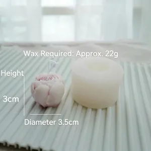 Austin peony flower silicone mold for cake decorating and 3D floral candle making