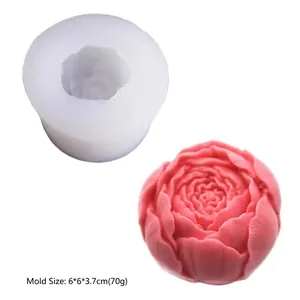3D Austin Peony Rose Flower Silicone Mold for Cake Decoration and Chocolate Baking