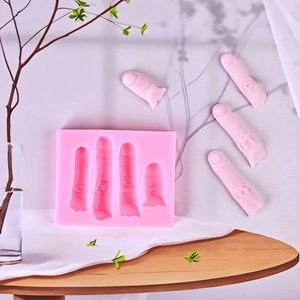 Realistic Broken Finger Silicone Mold For Halloween Cake Decorating Aromatherapy Candle DIY Crafting Pink Finger Baking Tool