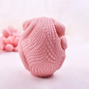 3D snake shaped silicone mold for DIY candles and plaster with detailed scale textures