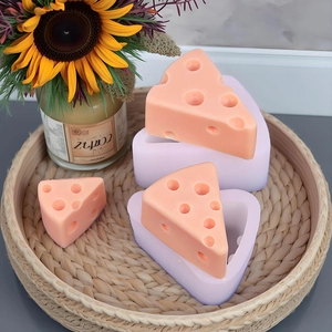 Moule en silicone en forme de fromage pour pâtisserie 3D et fabrication bougies