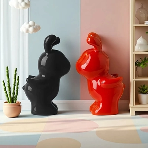 Standing rabbit silicone mold for DIY aroma candles and plaster ornaments craft