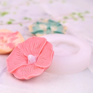 Four Petal Flower Leaf Silicone Mold For DIY Handmade Candle Soap Craft Resin Casting Mold Cake Decorating Baking Tool