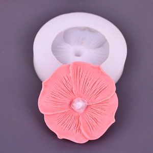 Four-petal flower silicone mold for DIY candles, soap and cake baking decoration