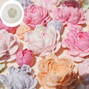 3D Silikonform für Pfingstrosen und Rosen für DIY Gips-Aromatherapie und Tortendekoration