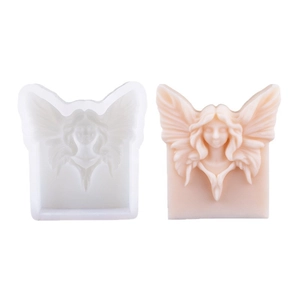 DIY butterfly angel silicone mold for making scented candle plaster ornaments and soap crafts