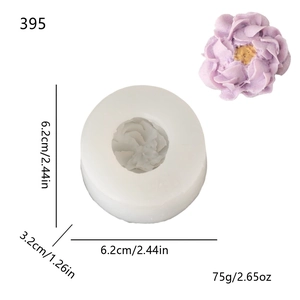 6,2cm Pfingstrosen Silikonform für DIY Seifenherstellung und Aromatherapie-Gipsformen