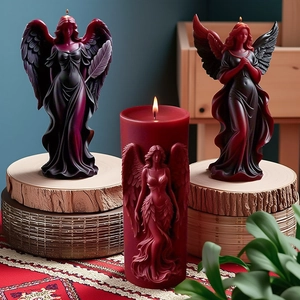 3D Angel Wings silicone mold for DIY candles and decorative goddess sculptures
