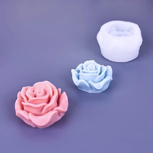 Καλούπι σιλικόνης 3D τριαντάφυλλο για DIY κεριά, γύψινα διακοσμητικά και τούρτες