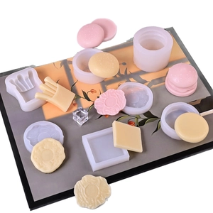 Moules en silicone pour formes de burger et frites 3D pour la décoration de gâteaux variés