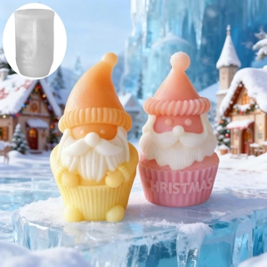 Christmas Gnome Santa Claus Silicone Mold For Handmade Candle Aromatherapy Plaster Soap Resin Diy Baking Cake Mold