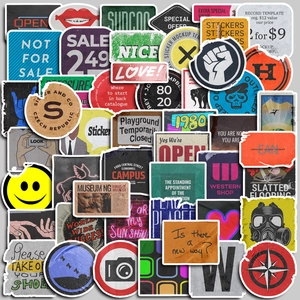 Cartoon Waterproof PVC Stickers For Luggage Laptop Notebook Scrapbook DIY Decorative Cute Graffiti Decals Gift