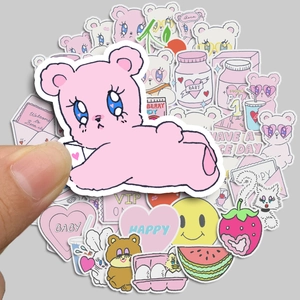 Set of 50 Sweet Pie cartoon waterproof stickers for laptops and luggage DIY decoration