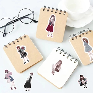 50 autocollants de filles de dessin animé mignons pour le scrapbooking et les coques de téléphone
