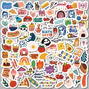 Funny Cartoon Graffiti Stickers Set Waterproof PVC Decorative Decals For Scrapbook Water Bottle Laptop DIY Album Kids