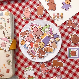 Lot de 100 autocollants d'animaux mignons pour scrapbooking DIY et décoration de journal
