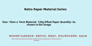 Detailed specs of Cthulhu monster retro scrapbook paper in 120g wood-free material
