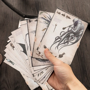 Retro Cthulhu Monster Illustrations Material Paper For Scrapbooking DIY Decoration Dark Fantasy Theme Craft Paper