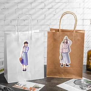 50 pieces of cute Japanese-style girl stickers on tote bags for scrapbooking and decoration