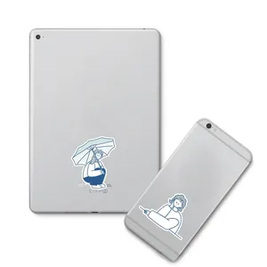 Autocollants illustrés pour filles sur tablette et téléphone pour décoration créative
