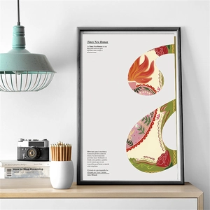Artistic collage scrapbooking paper with Times New Roman typography in black frame