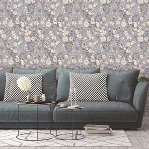 Nordic Vintage Floral Self Adhesive Wallpaper PVC Waterproof Removable Wall Sticker For Living Room Bedroom Home Decor
