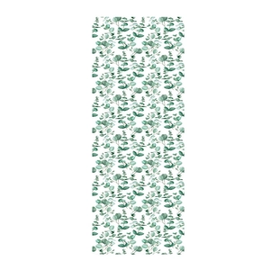 Self-adhesive PVC wallpaper with American vintage green eucalyptus floral pattern