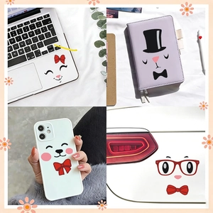 Cute Easter bunny emoji stickers for DIY decoration on laptops, phones, and cars