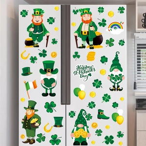 St. Patrick's Day Zwerge Kleeblatt Wandaufkleber und Fensterbilder für festliche Deko