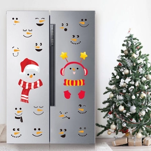 DIY Weihnachten Schneemann Kühlschrankmagnete mit Hut und Schal für Wanddekoration zu Hause