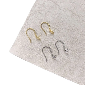 Crochets d'oreilles en U plaqués or et argent pour la création de boucles d'oreilles