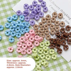 Détails des perles facettées multicolores de 6 mm pour bijoux et bracelets faits main